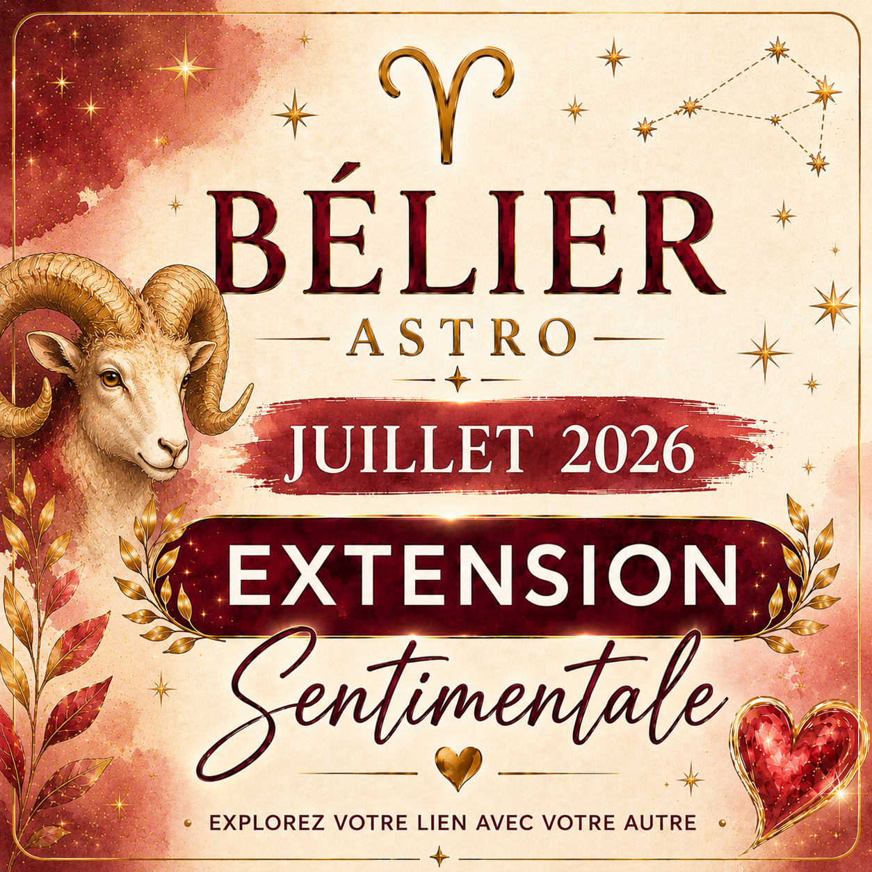 Extension sentimentale Bélier – Juillet 2026