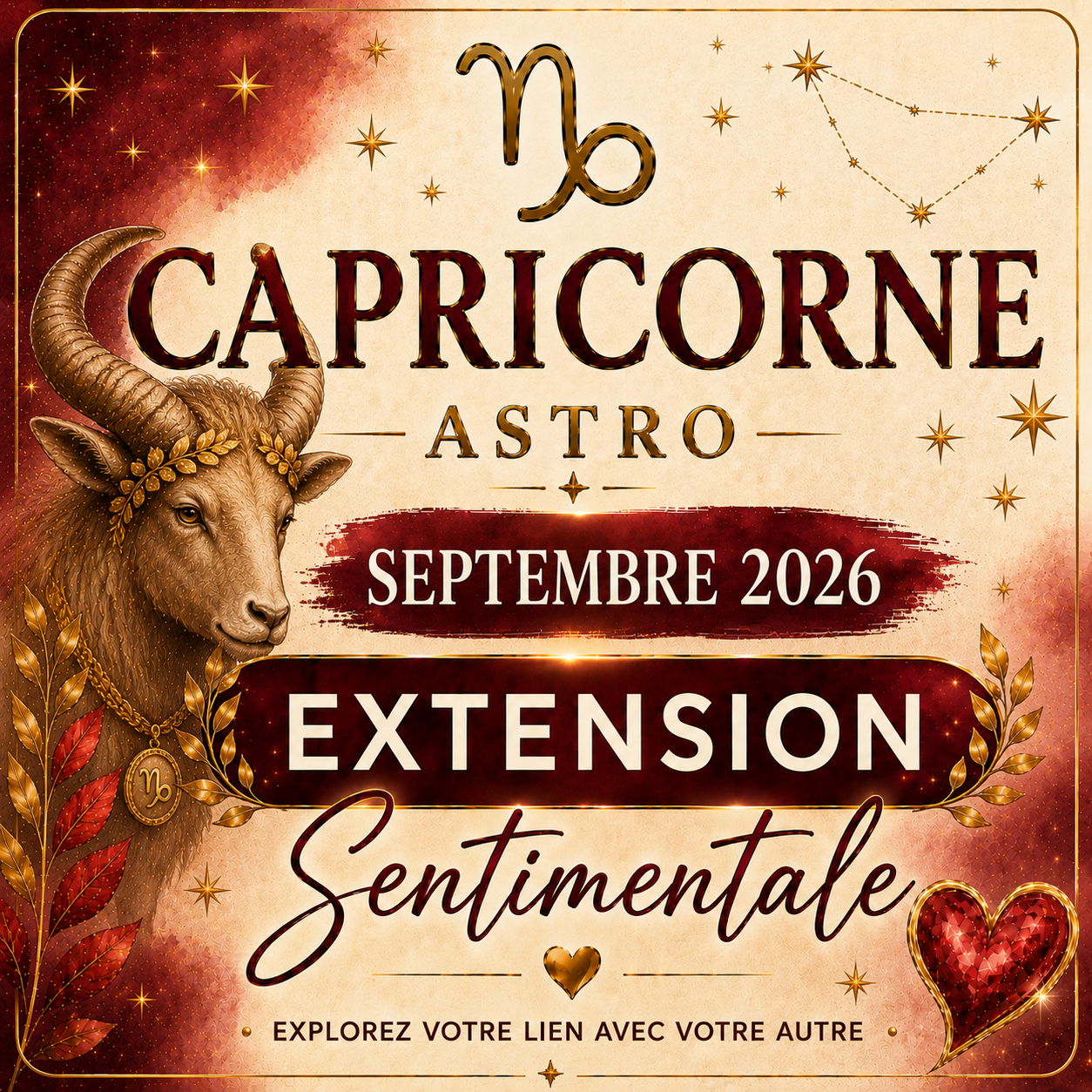 Extension sentimentale Capricorne – Septembre 2026