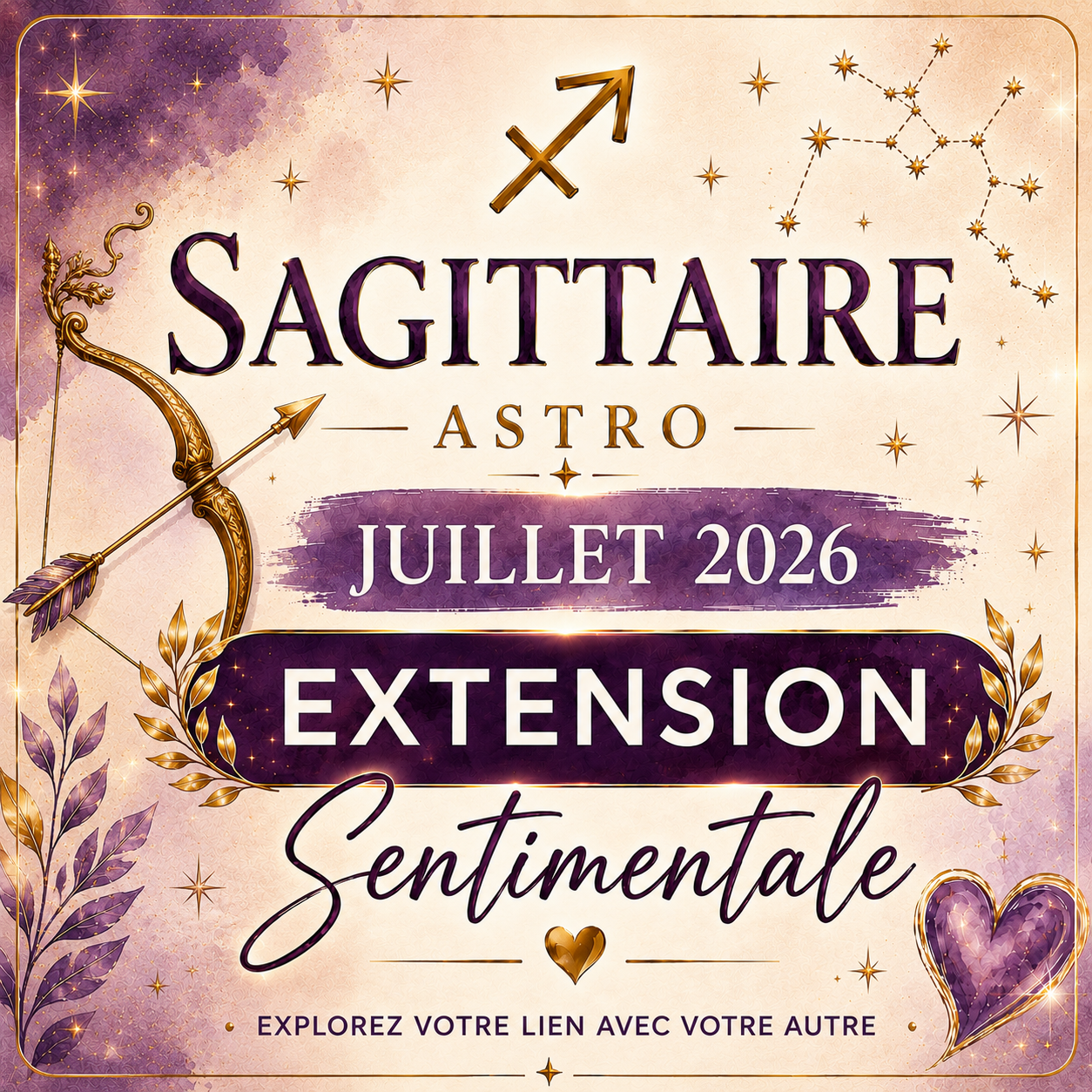 Extension sentimentale Sagittaire – Juillet 2026