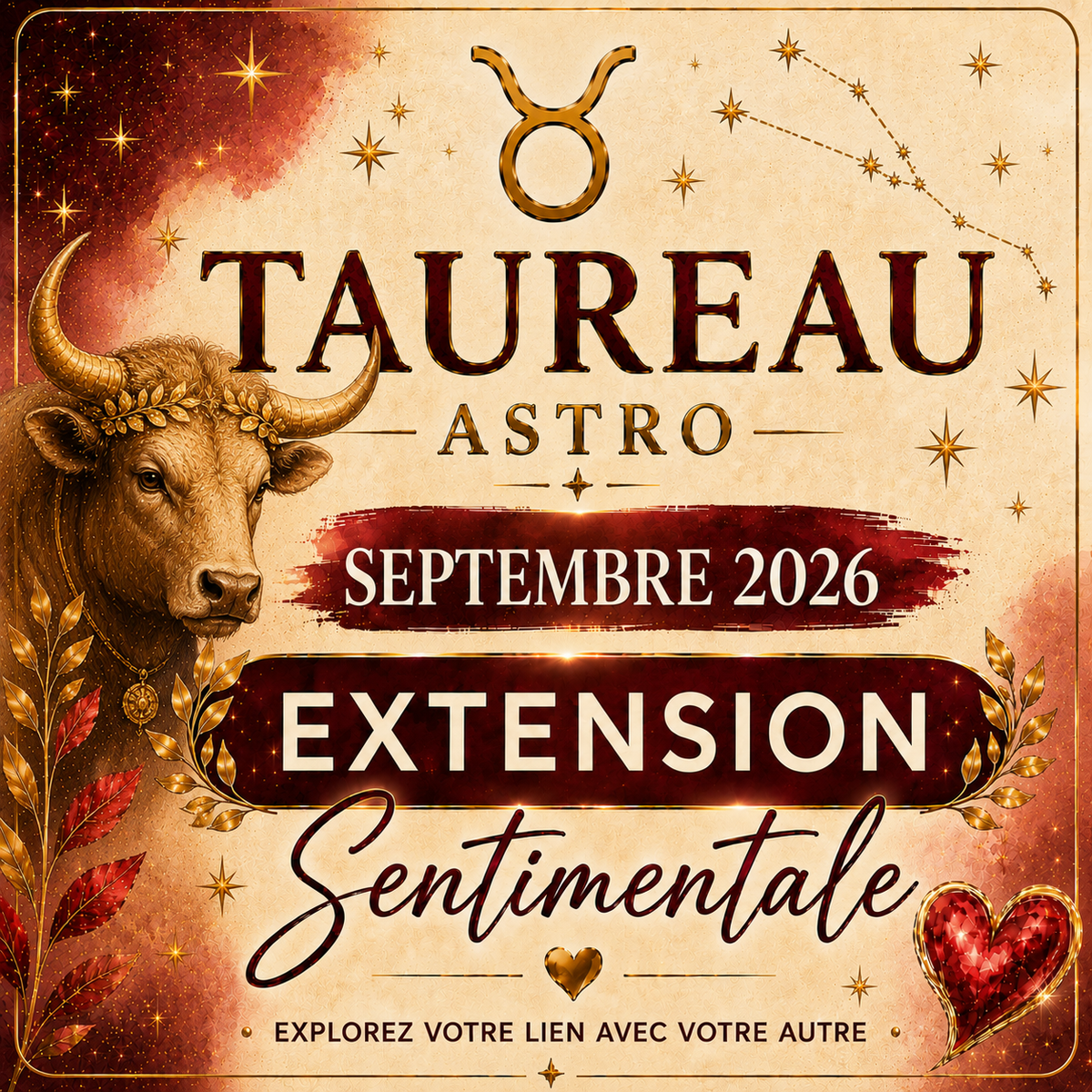 Extension sentimentale Taureau – Septembre 2026